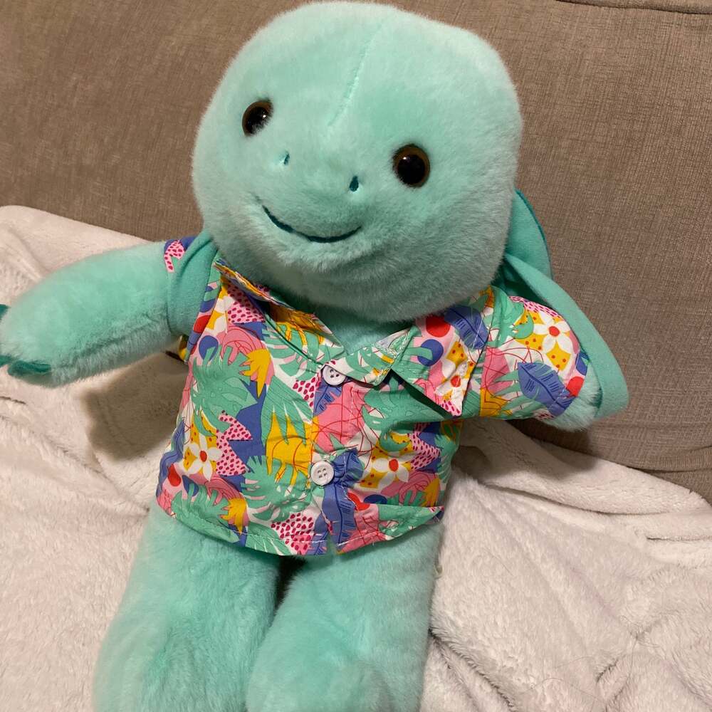 Build-A-Bear Workshop Snappy Sun Turtle Plush with Removable Shell and Tropical